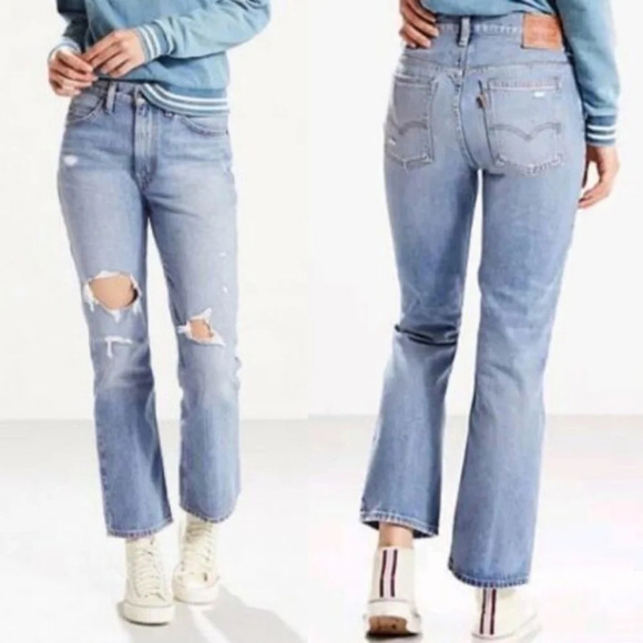 Levi's Orange Tab‎ 517 Bootcut Cropped Jeans 32 - Picture 1 of 8